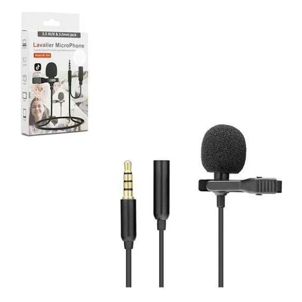 Hadron Hd568 Aux 3.5 Mm Yaka Mikrofonu - Görsel 2