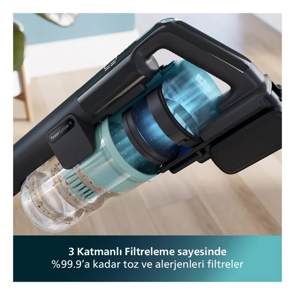 Philips Powercyclone Xc6553/01 Islak Kuru Şarjlı Dikey Süpürge - Görsel 9