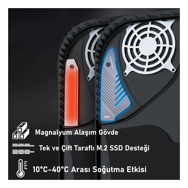 Jeyı Eagle2 PS5 M.2 Nvme SSD Magnalyum Soğutucu/Heatsink - Görsel 3