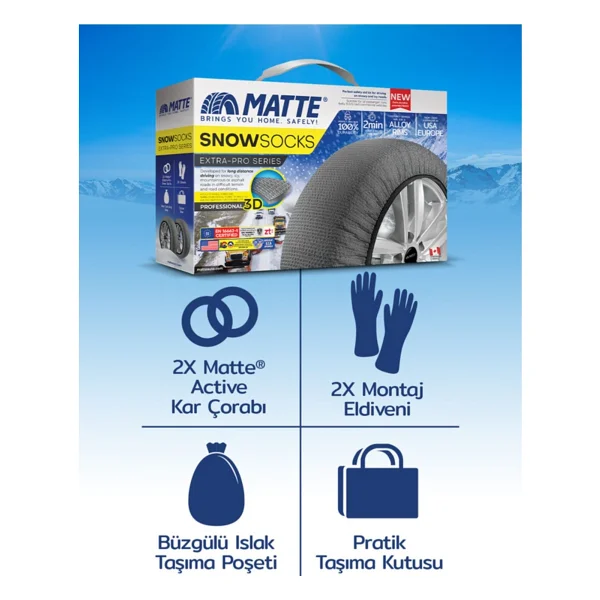 Matte Extra Pro Kar Çorabı - Görsel 4