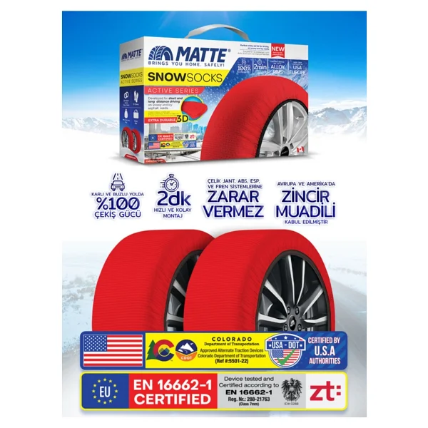 Matte Active Classic 62 Numara Medium Kar Çorabı - Görsel 6