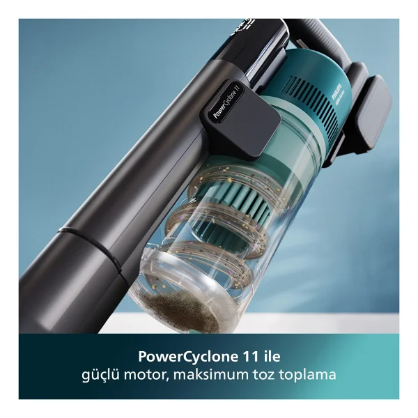 Philips Powercyclone Xc6553/01 Islak Kuru Şarjlı Dikey Süpürge - Görsel 5