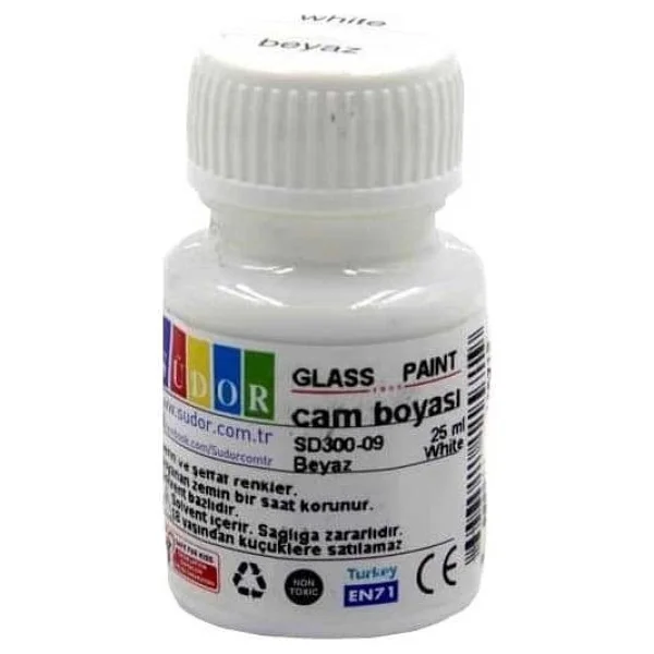 Südor Cam Boyası Beyaz Tek Renk - Görsel 2