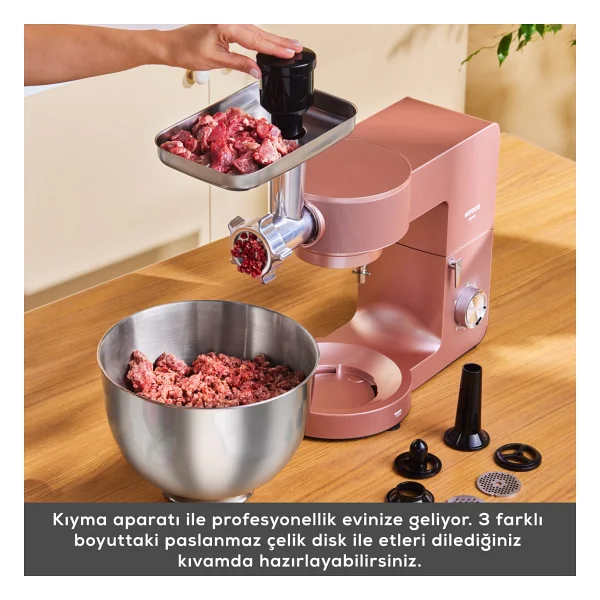 Karaca Multichef Ultra 8 Lt Rose Gold 2000 W Stand Mikser - Görsel 6