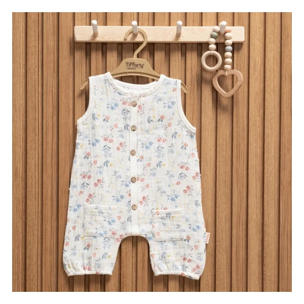 Tiffany Baby Müslin Sweet Theme Kısa Atlet Tulum 60023 - Görsel 3