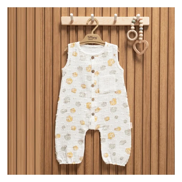 Tiffany Baby Müslin Sea Shell Theme Uzun Atlet Tulum 62024 - Görsel 4
