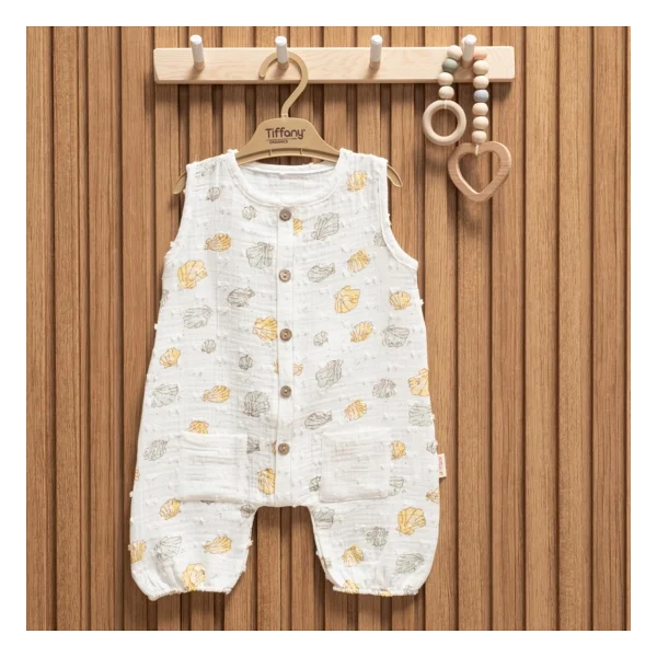 Tiffany Baby Müslin Sea Shell Theme Atlet Tulum 62023 - Görsel 4
