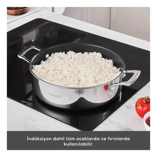 Karaca Plasma Steel 3ply 30 Cm Karnıyarık Tenceresi - Görsel 8