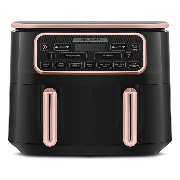Karaca Air Pro Cook Duo Tandır Xxxl 8 Lt Rosegold Yağsız Fritöz - Görsel 2