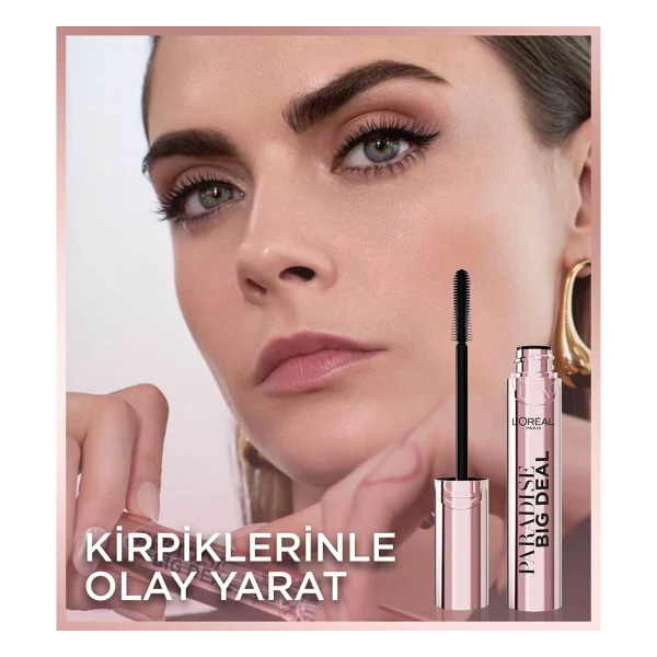L'oreal Paris Big Deal Paradise Siyah Maskara - Görsel 8
