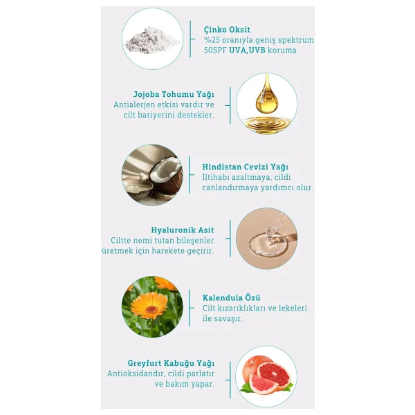 Minela Care Hydrating Mineral Filtreli 70 Gr 50 Faktör Renkli Güneş Kremi - Görsel 7