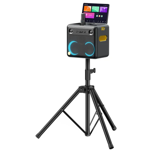 Ikarao Partybox Hoparlör Standlı Break X2 300w Karaoke Bluetooth Hoparlör Seti - Siyah - Görsel 8