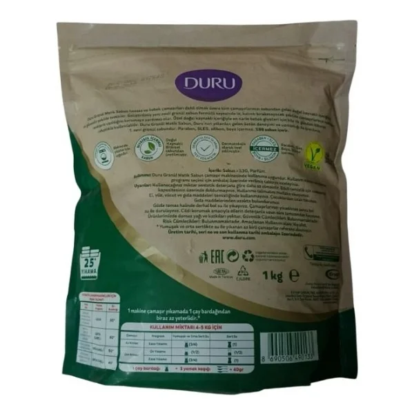 Duru Doğal Granül Matik Sabun Klasik 1000 Gr - 1 Kg - Görsel 2