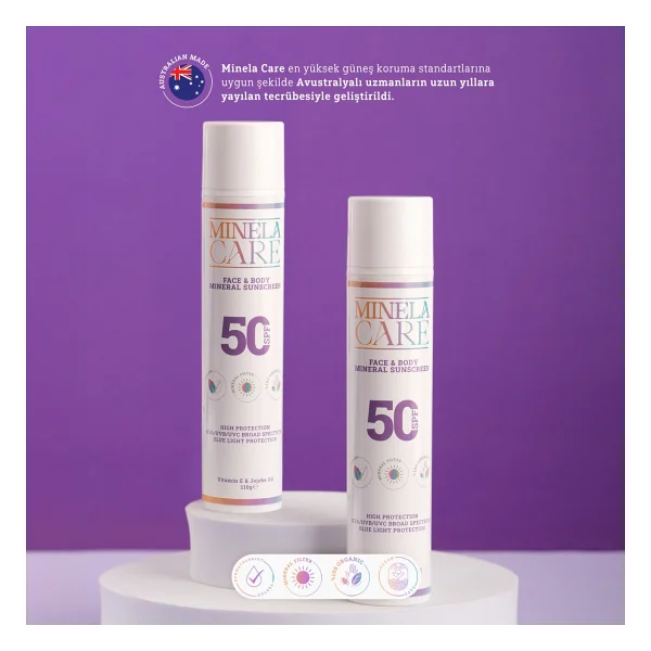 Minela Care Organik Mineral Filtreli 110 Gr 50 Faktör Bebek Ve Çocuk Güneş Kremi - Görsel 2