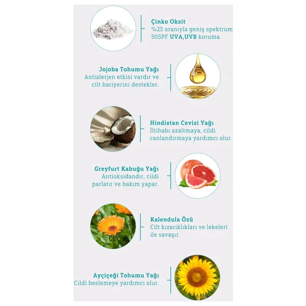 Minela Care Organik Mineral Filtreli 110 Gr 50 Faktör Bebek Ve Çocuk Güneş Kremi - Görsel 6