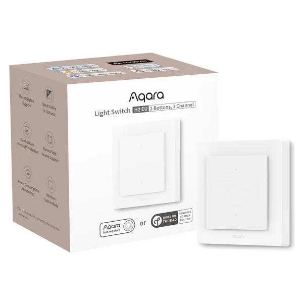Aqara H2 EU WS-K07D 1 Kanallı Zigbee Akıllı Anahtar - Görsel 3