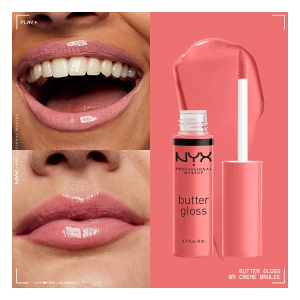 Nyx Makeup Butter Gloss Creme Brulee Dudak Parlatıcısı - Görsel 4