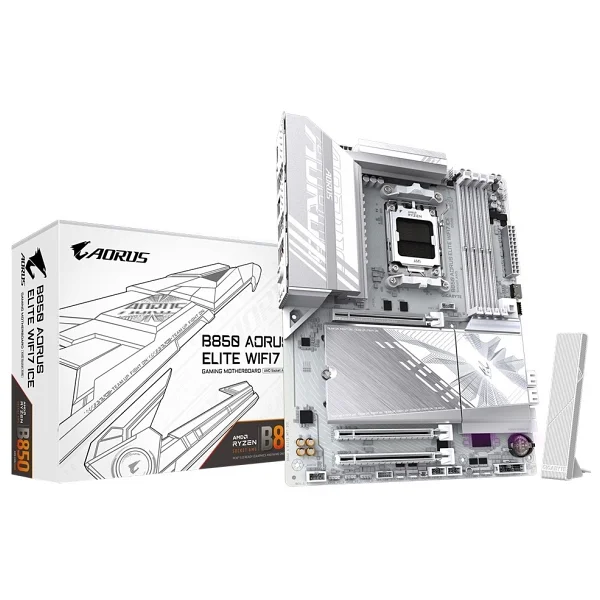 Gigabyte B850 Aorus Elite Wıfı7 Ice AMD Am5 DDR5 Atx Anakart - Görsel 6