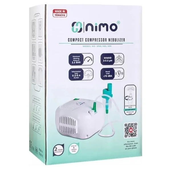 Nimo Kompresörlü Kopmpakt Mini Nebulizatör Hnk-Nbl-Mn - Görsel 4