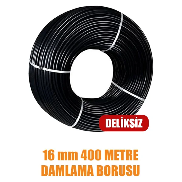16 Mm Damlama Borusu 400 Metre Delıksız Damla Sulama Hortumu Sulama Sıstemı - Görsel 3