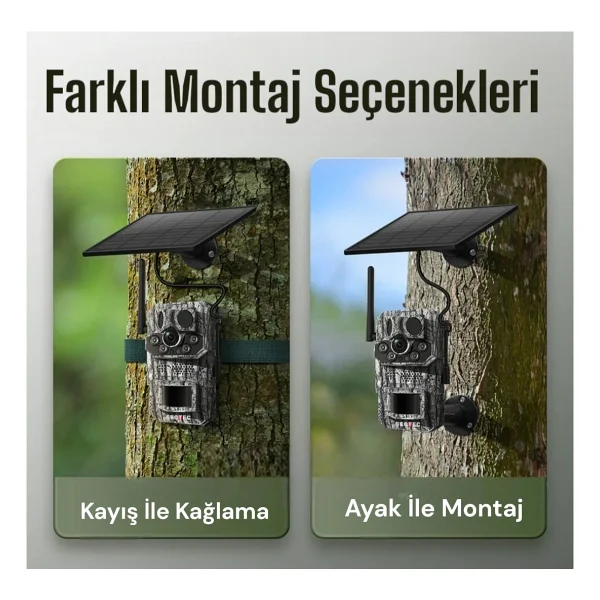 Wificam 3 Sensörlü GPS Destekli 4g SIM Kartlı Solar Foto Kapan Kamera - Görsel 5