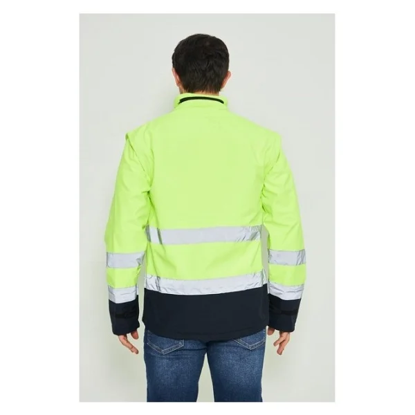 Orange Safety Sarı Softshell Mont Kolları Çıkmalı Reflektörlü - Görsel 2