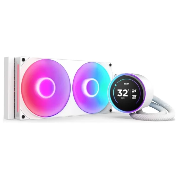 Nzxt Kraken Elite RGB Ips Lcd Rl-Kr28e-W2 Beyaz 280 Mm İşlemci Sıvı Soğutucu - Görsel 5