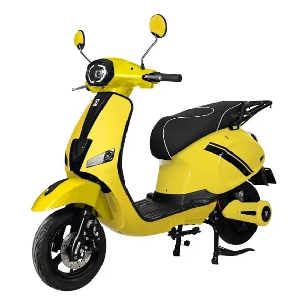 Mobilette Wind 5500 1500 W Elektrikli Motosiklet Sarı - Görsel 5