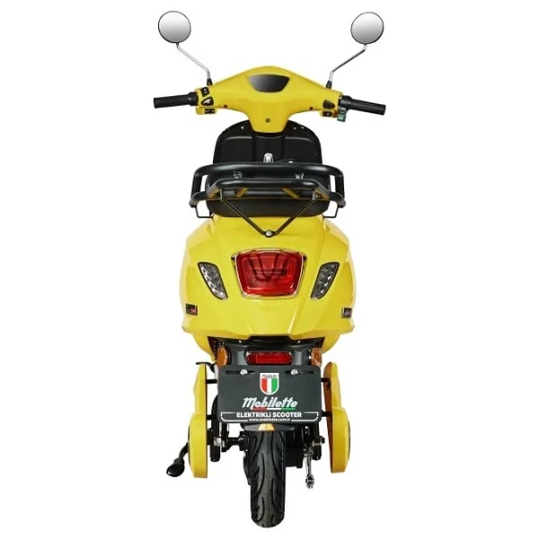Mobilette Wind 5500 1500 W Elektrikli Motosiklet Sarı - Görsel 4