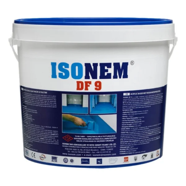 Isonem Df 9 18 Kg Akrilik Esaslı Islak Hacim Su Yalıtım Malzemesi - Görsel 2