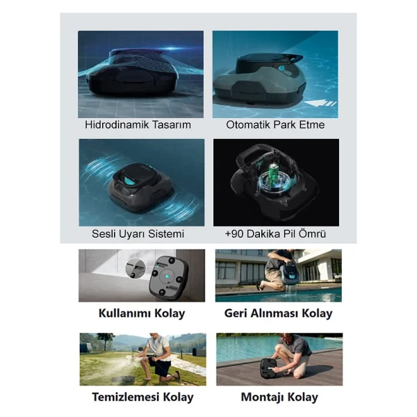 Aiper Scuba Se Kablosuz Havuz Temizleme Robotu - Görsel 5