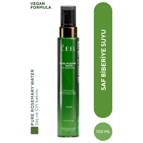 The Ceel Saf Biberiye Suyu Saç Toniği 100 Ml Vegan Dökülme Karşıtı Bitki Özlü Bakım - Görsel 8