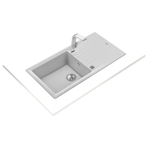 Teka Stone 60 L-TG Beyaz Granit Eviye - Görsel 3