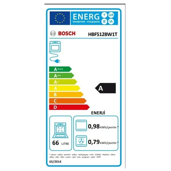 Bosch Hbf512bw1t Beyaz Ankastre Fırın - Görsel 5