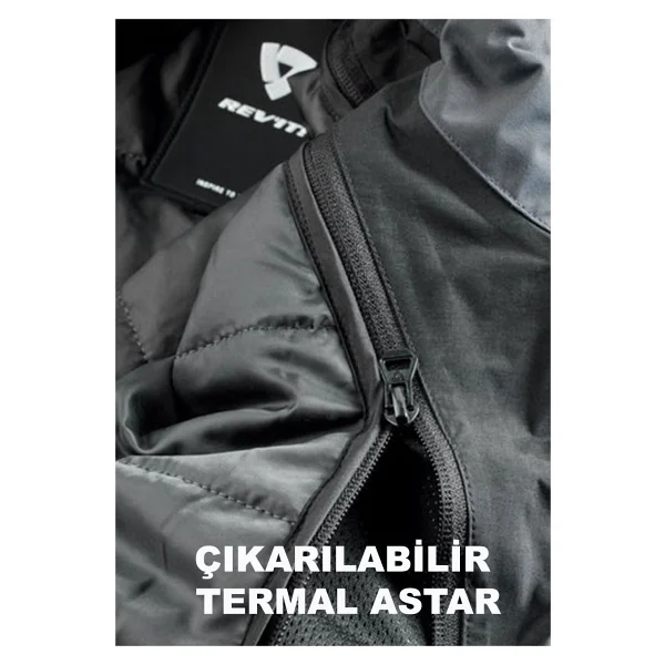 Revit Undulate H2o Kışlık Haki Motosiklet Montu - Görsel 2