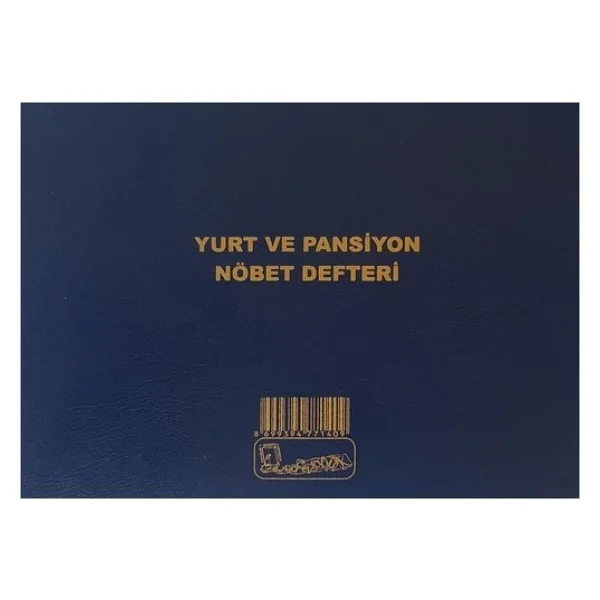 Kocaoluk Yurt Ve Pansiyon Nöbet Defteri Cilt Kapak - Görsel 3