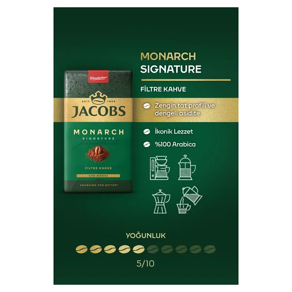 Jacobs Monarch Filtre Kahve 500 Gr - Görsel 9