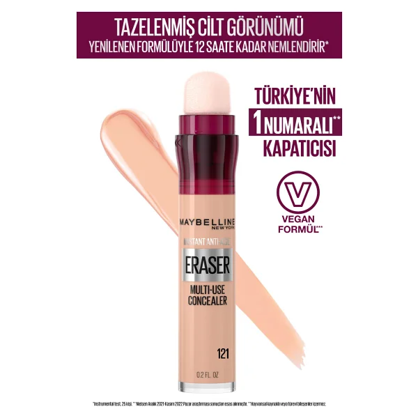 Maybelline New York Instant Anti Age Eraser Light Honey 6.8 Ml Kapatıcı - Görsel 10