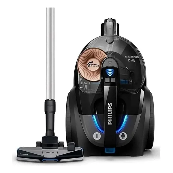 Philips Premium Torbasız Elektrikli Süpürge - 750w - Hepa Filtre, Üstün Çekim Gücü Performansı, Onerous Lambader Hediye - Siyah - Görsel 8