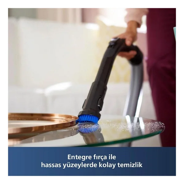 Philips Premium Torbasız Elektrikli Süpürge - 750w - Hepa Filtre, Üstün Çekim Gücü Performansı, Onerous Lambader Hediye - Siyah - Görsel 3