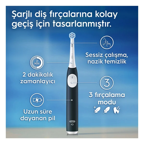 Oral-B İo 2 Seyahat Kaplı Yeşil Şarjlı Diş Fırçası - Görsel 4