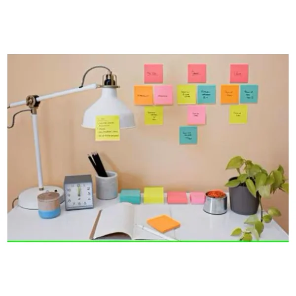 Post-İt 3m Post-It 654 76mmx76mm 100 Yaprak Sarı Not Kağıdı 6 Paket - Görsel 2