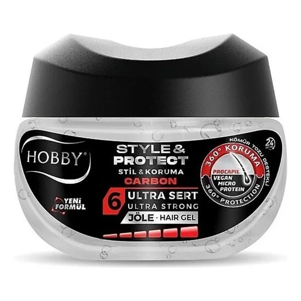 Hobby Style & Protect Carbon Ultra Sert Saç Jölesi 250 Ml - Görsel 2