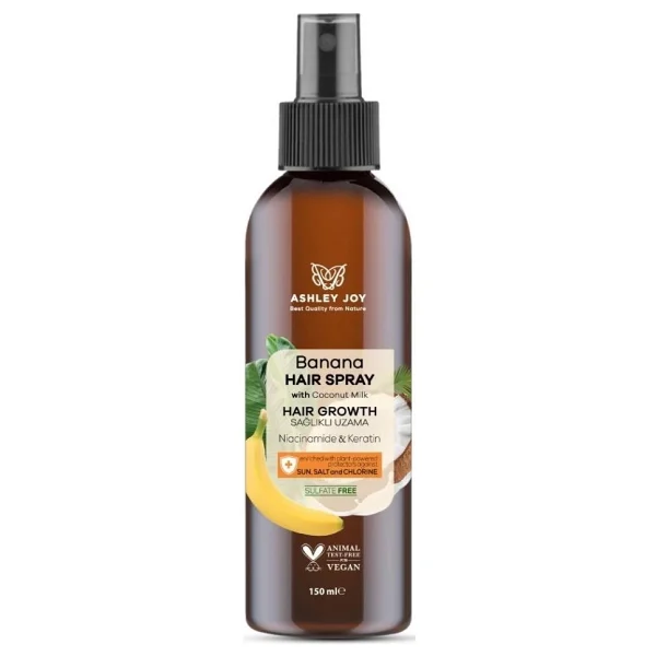 Ashley Joy Banana Sağlıklı Uzama Saç Bakım Spreyi 150 ml - Görsel 2