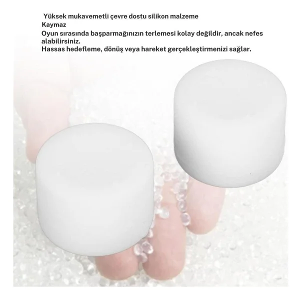 Cosmostech PS5 Controller Joystick Oyun Kolu Gamepad Uyumlu - 8'li Analog Koruyucu B - Görsel 2