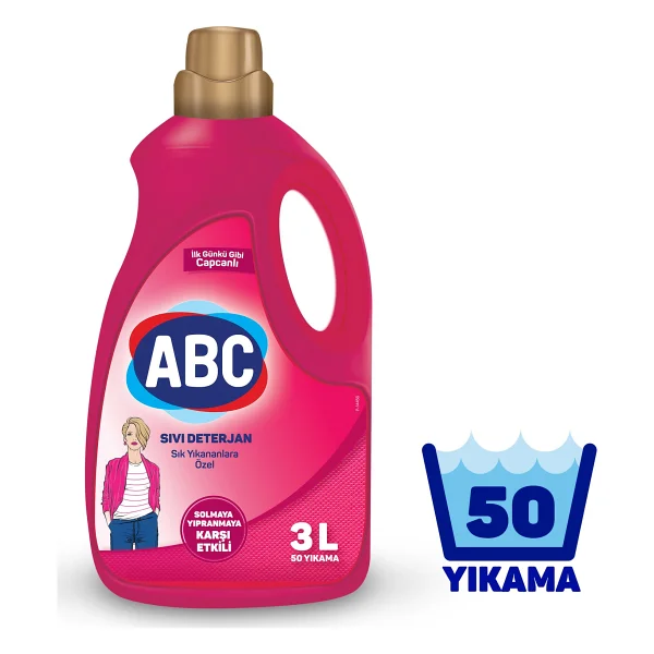 Abc Sık Yıkananlara Özel Sıvı Deterjan 50 Yıkama 3 Lt - Görsel 2