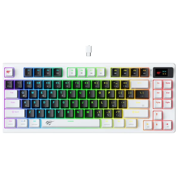 Havit Gamenote Kb884l RGB Tkl Red Switch Kablolu Mekanik Oyuncu Klavyesi - Görsel 6