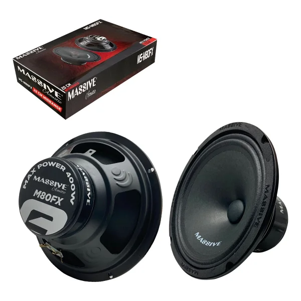 Massive Ms-M80fx 400 W 20 Cm Midrange Oto Hoparlör - Görsel 2