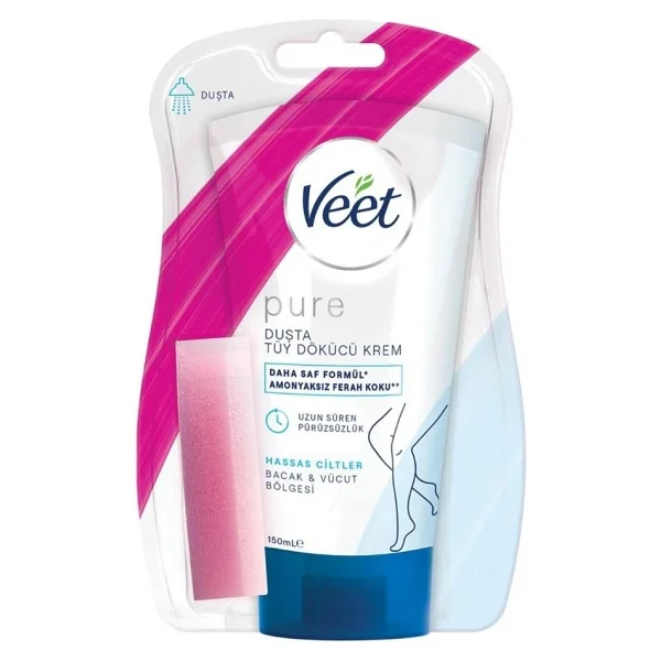 Veet Duşta Hassas Ciltler Tüy Dökücü Krem 150 Ml - Görsel 3
