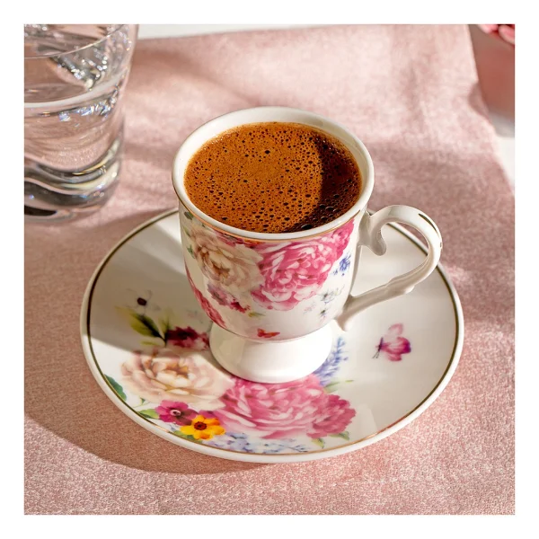 Nehir Öykü 6 Kişilik Kahve Fincan Takımı - Görsel 3